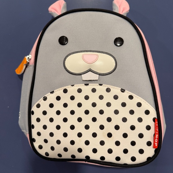 Skip Hop Little Kid Polka Dot Bunny Backpack and Lunchbox - Picture 6 of 12